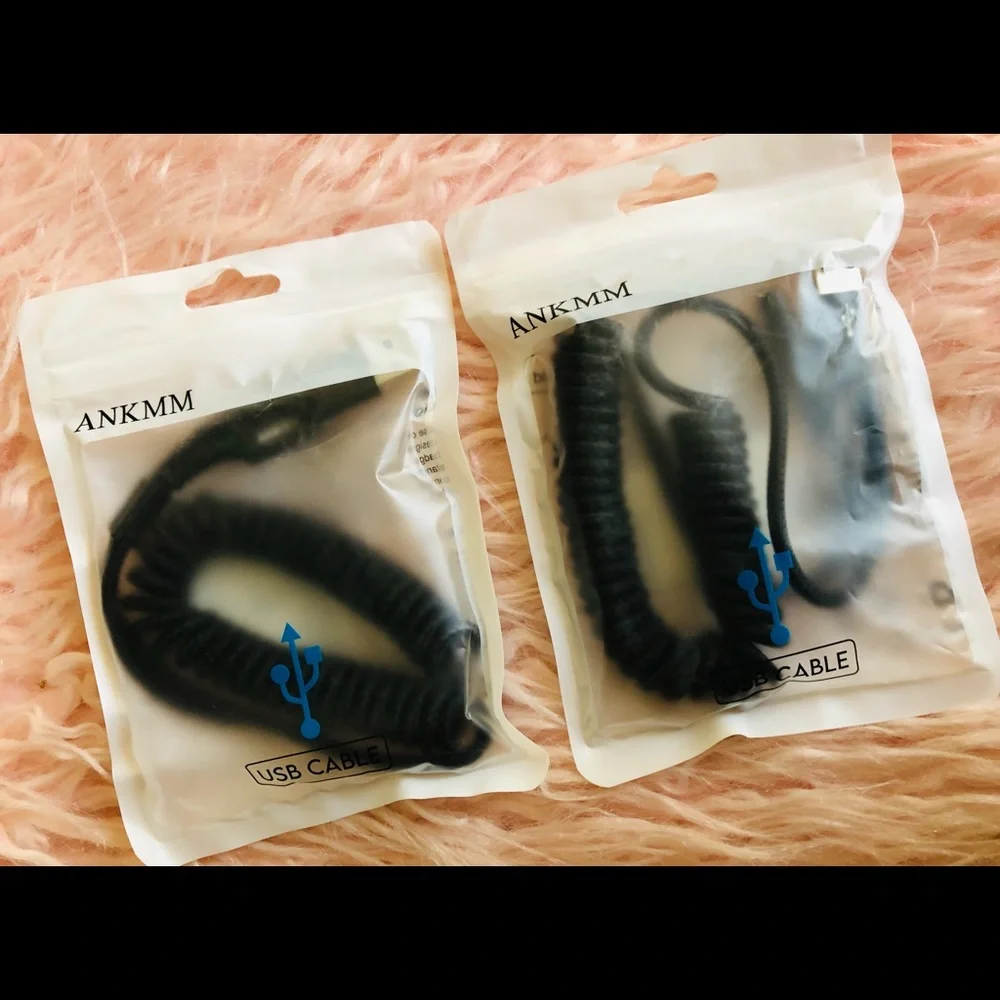 Coiled USB Cable for Car